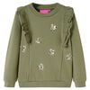 vidaXL Sweatshirt pour enfants kaki 92