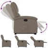 vidaXL Fauteuil inclinable Cappuccino Similicuir