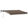 vidaXL Cadre de store manuel avec LEDs Taupe 2,5 x 2 m