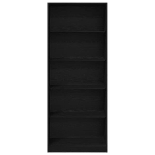 vidaXL Armoire Ch&ecirc;ne noir 80 x 50 x 200 cm Bois d'ing&eacute;nierie