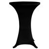 vidaXL Housses &eacute;lastiques de table &Oslash; 60 cm Noir 4 pcs