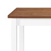 vidaXL Table et chaises de bar 3 pcs Bois massif Marron et blanc