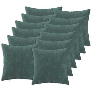 vidaXL Housse de coussin 12 pc HEERLEN Bleu marine 40 x 40 cm