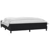 vidaXL Sommier &agrave; lattes de lit avec matelas noir 180x220 cm velours