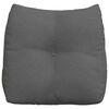 vidaXL Coussin de Dos Gris fonc&eacute; 45 x 24 x 50 cm tissu