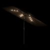 vidaXL Parasol de jardin avec LED et m&acirc;t en acier marron 300x200x250cm