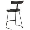 vidaXL Tabourets de bar lot de 2 noir 49x43x79 cm bois manguier massif