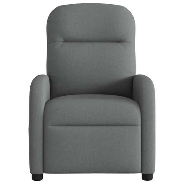 vidaXL Fauteuil inclinable Gris foncé Tissu
