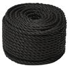 vidaXL Corde de travail Noir 14 mm 25 m polypropyl&egrave;ne