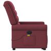 vidaXL Fauteuil de massage inclinable &eacute;lectrique Rouge bordeaux Tissu