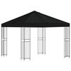 vidaXL Pavillon 3 x 3 m Noir Polyester et Acier 190 gsm