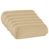 vidaXL Housse de coussin 6 pcs HEERLEN Beige &Oslash; 15 x 40 cm Polyester