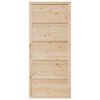 vidaXL Porte de grange Naturel 90 x 2,5 x 208 cm Bois de pin massif