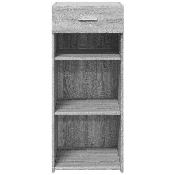 vidaXL Buffet sonoma gris 40x42,5x93 cm bois d'ing&eacute;nierie