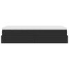 vidaXL Cadre de lit ottoman avec matelas noir 80x200 cm similicuir