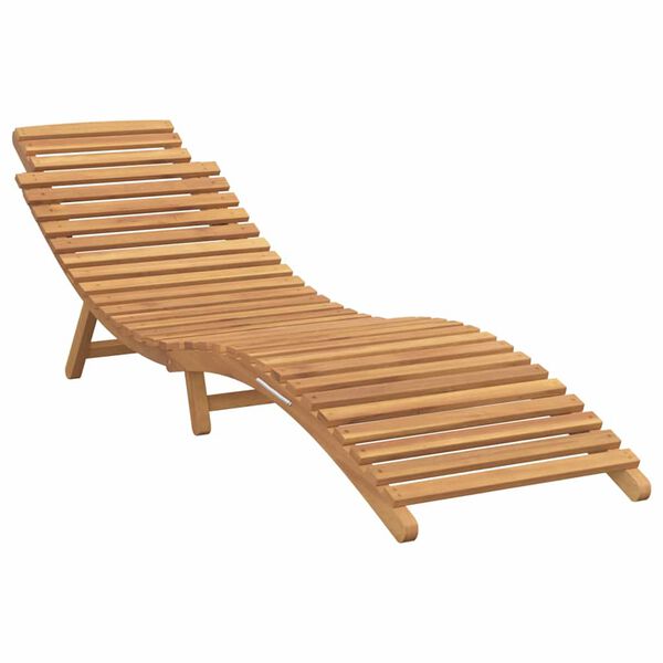 vidaXL Transat de jardin Marron 198 x 55 x 58,5 cm Bois de teck massif