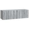 vidaXL Meuble TV mural 98 x 31 x 30 cm Sonoma gris Bois d'ing&eacute;nierie