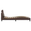 vidaXL Cadre de lit Viana sans matelas marron 90x200 cm similicuir