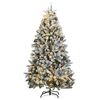vidaXL Sapin de No&euml;l artificiel articul&eacute; 300 LED et boules 180 cm