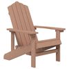 vidaXL Chaises de jardin Adirondack avec table PEHD Marron