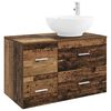 vidaXL Ensemble de mobilier de salle de bain 2 pc Bois ancien