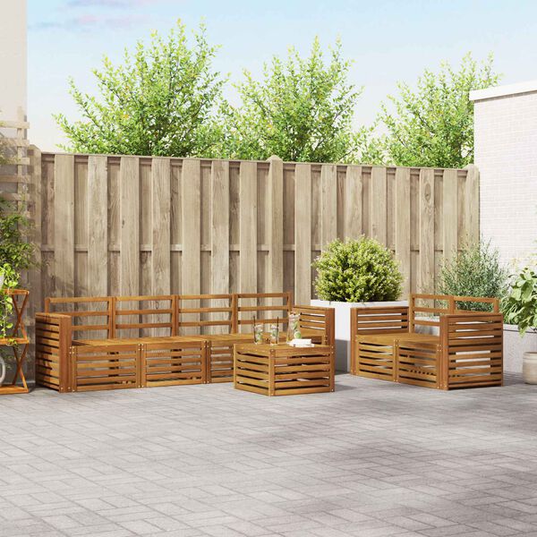 vidaXL Ensembles de canap&eacute;s Bois d'Acacia Massif