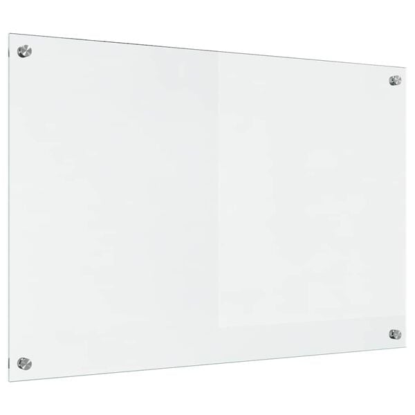 vidaXL Protection de cuisine Transparent 90 x 60 cm verre trempé