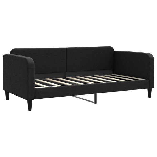 vidaXL Lit de repos sans matelas noir 90x190 cm tissu