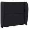 vidaXL Oreille de t&ecirc;te de lit Noir 80 x 23 x 6 cm PVC