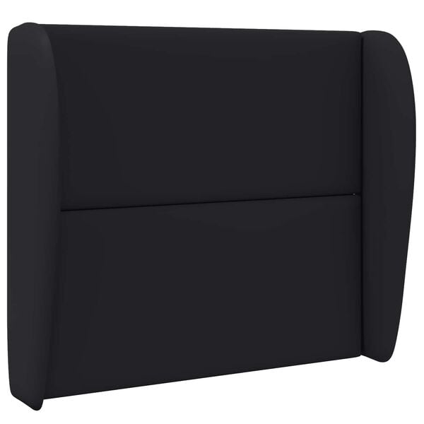 vidaXL Oreille de t&ecirc;te de lit Noir 80 x 23 x 6 cm PVC