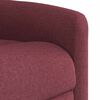 vidaXL Fauteuil inclinable de massage Rouge bordeaux Tissu
