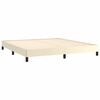 vidaXL Cadre de lit sans matelas crème 180x200 cm similicuir