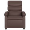 vidaXL Fauteuil inclinable électrique Marron Similicuir