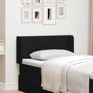 vidaXL Oreille de t&ecirc;te de lit Noir 40,5 x 40,5 x 4 cm Velours