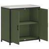 vidaXL Rangement de cuisine Vert olive 60 x 50 x 92 cm Acier