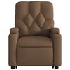 vidaXL Fauteuil inclinable de massage &eacute;lectrique Marron Tissu