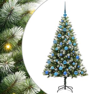 vidaXL Arbre de No&euml;l artificiel avec neige artificielle 150 LED