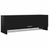 vidaXL Garde-robe Noir brillant 100x32,5x35 cm Agglom&eacute;r&eacute;