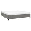 vidaXL Cadre de lit sans matelas gris foncé 160x200 cm tissu