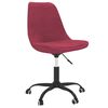 vidaXL Chaises pivotantes &agrave; manger lot de 4 Rouge bordeaux Tissu