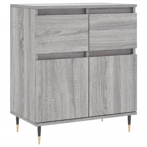 vidaXL Buffet Sonoma gris 60x35x70 cm Bois d'ingénierie