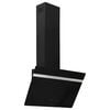 vidaXL Hotte murale 60 cm Acier et verre tremp&eacute; Noir