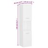 vidaXL Ensemble de meubles de salle de bain Blanc Bois d'ingénierie