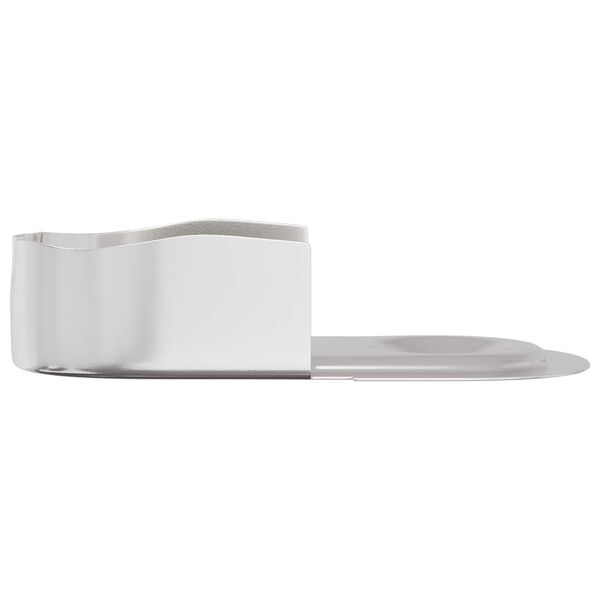 vidaXL Support de tringle de placard 12 pcs Zinc blanc 40 x 18 x 10 mm