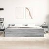vidaXL Cadre de lit sans matelas sonoma gris 180x200 cm