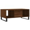 vidaXL Table basse Ch&ecirc;ne marron 90x50x36,5 cm Bois d'ing&eacute;nierie