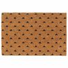 vidaXL Tapis de porte naturel 40x60 cm fibre de coco touffeté