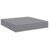 vidaXL &Eacute;tag&egrave;res murales flottantes 4 pcs gris 23x23,5x3,8 cm MDF