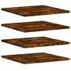 vidaXL &Eacute;tag&egrave;res murales 4 pcs ch&ecirc;ne fum&eacute; 40x50x1,5cm bois d'ing&eacute;nierie