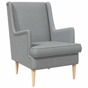 vidaXL Fauteuil Gris clair Tissu